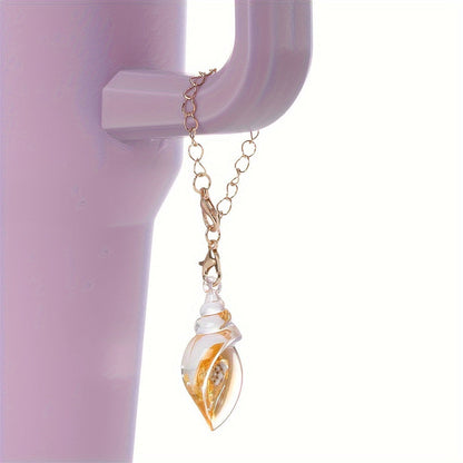 1PC Luminous Resin Conch Pendant