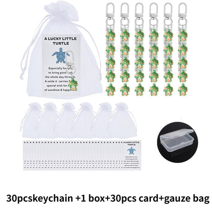 Lucky Turtle Keychain Gift Set