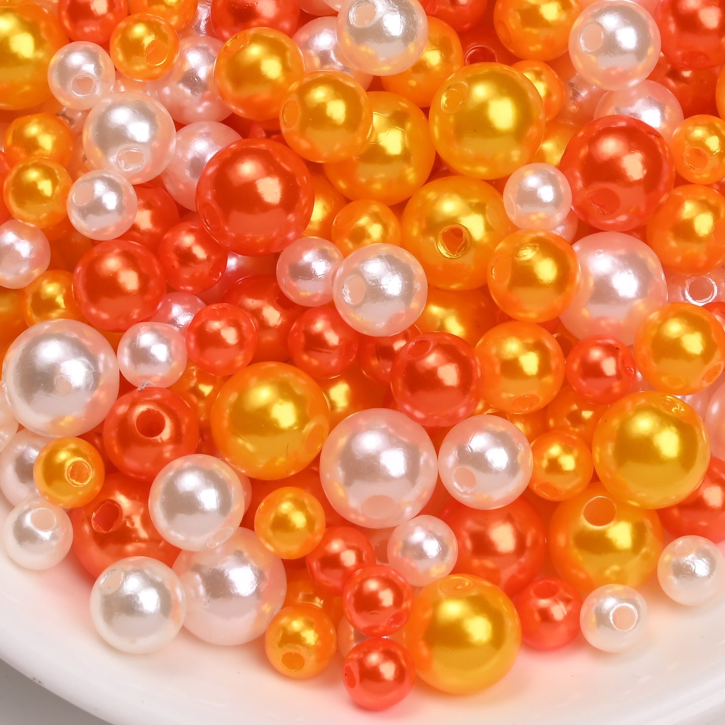 30g/bag 6/8/10mm Multicolor Imitation Pearl Acrylic Beads
