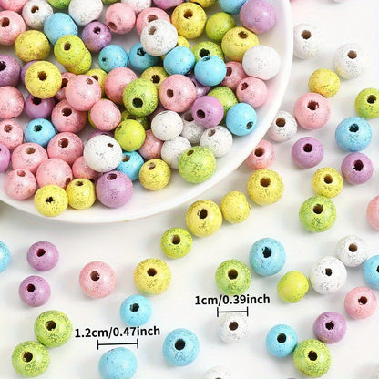 Shiny Round Wooden Beads