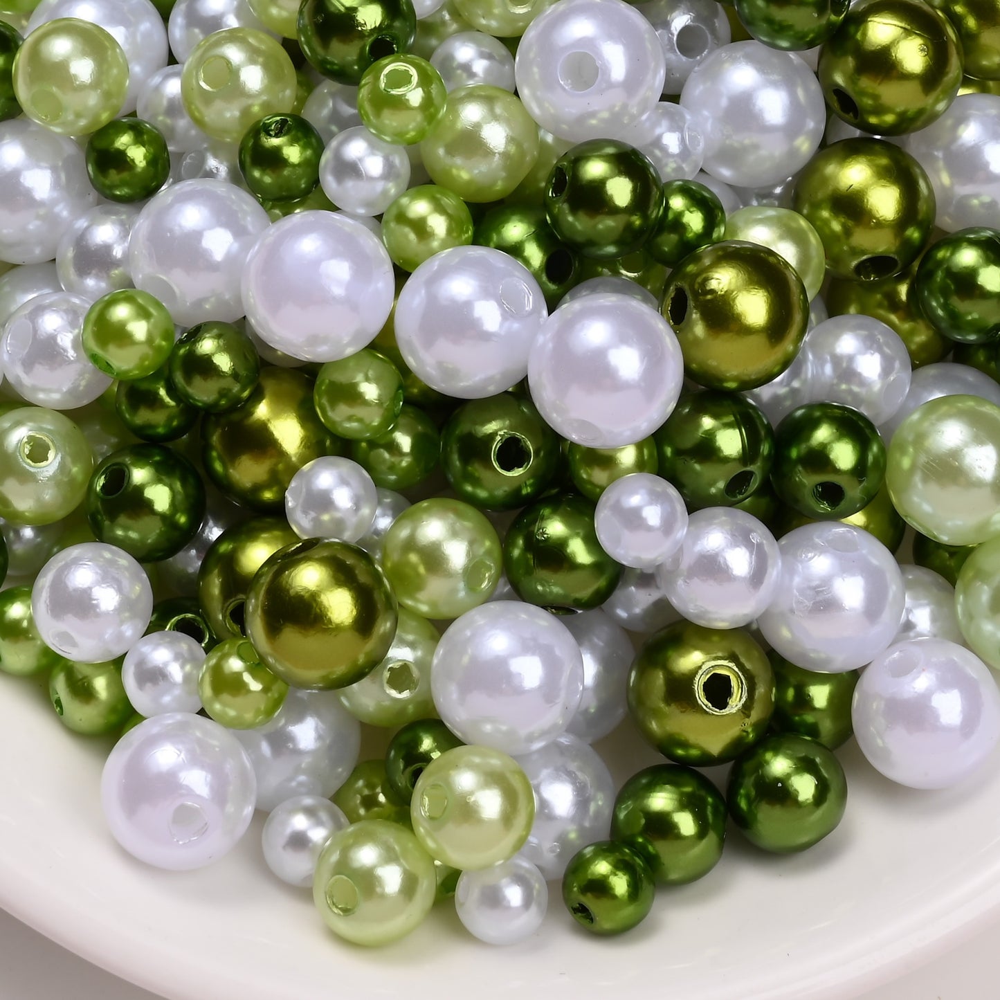 30g/bag 6/8/10mm Multicolor Imitation Pearl Acrylic Beads