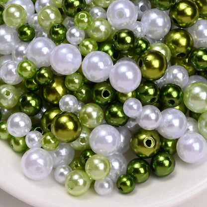 30g/bag 6/8/10mm Multicolor Imitation Pearl Acrylic Beads