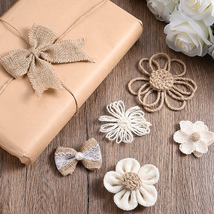 Hemp Rope Flower Set