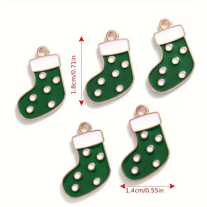 Mixed Metal Christmas Pendants