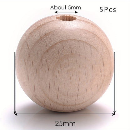 Round Wooden Beads
