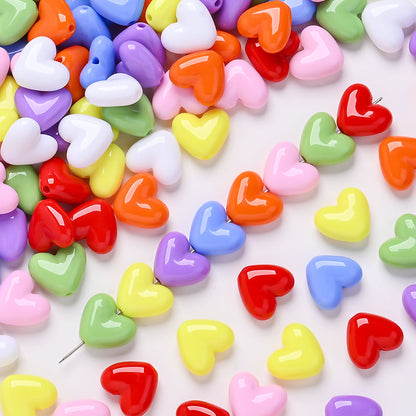 Pink Love Acrylic Beads