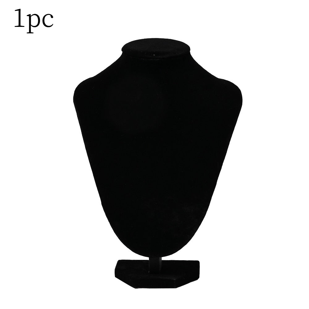Black Velvet Necklace Display Stand