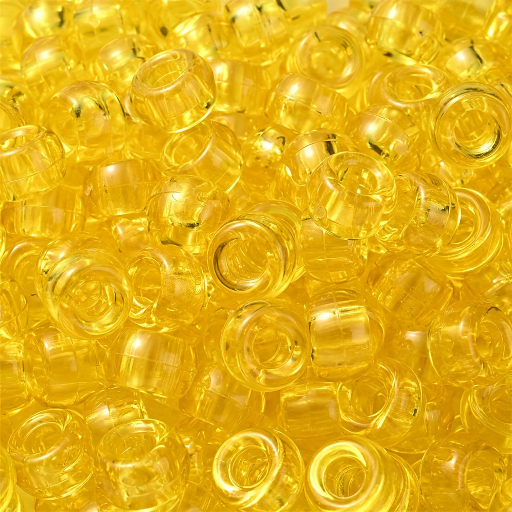 Transparent Colorful Pony Beads