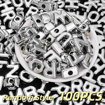 Colorful Alphabet Acrylic Beads