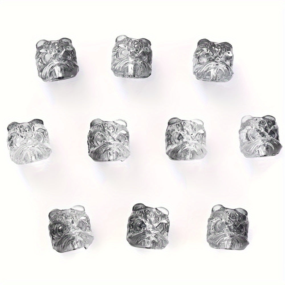 Multi Color Lion Head Acrylic Beads