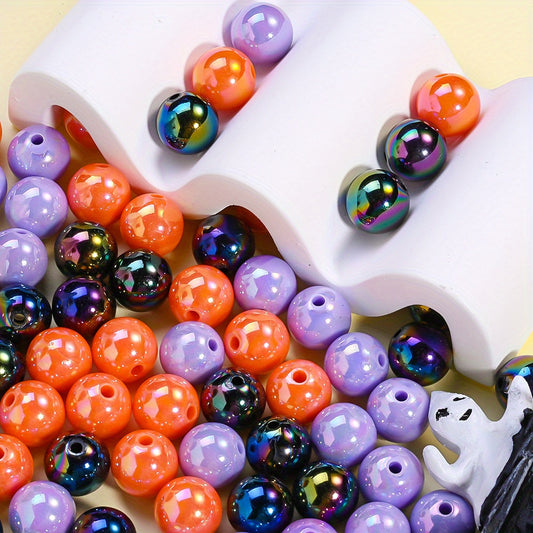 Vivid Colored Round Acrylic Beads