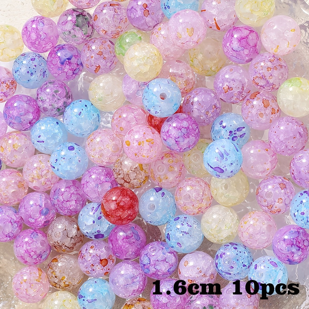 Colorful Dot Acrylic Bubble Beads