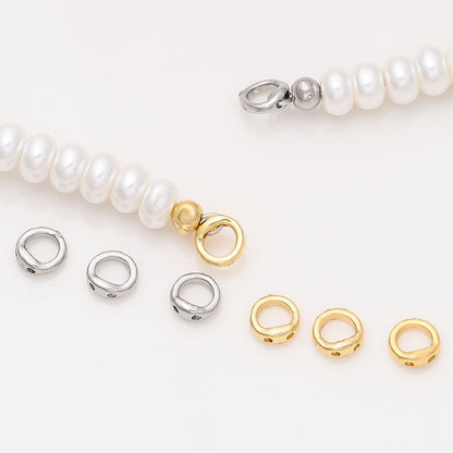 Copper Round Jewelry Clasp Connectors