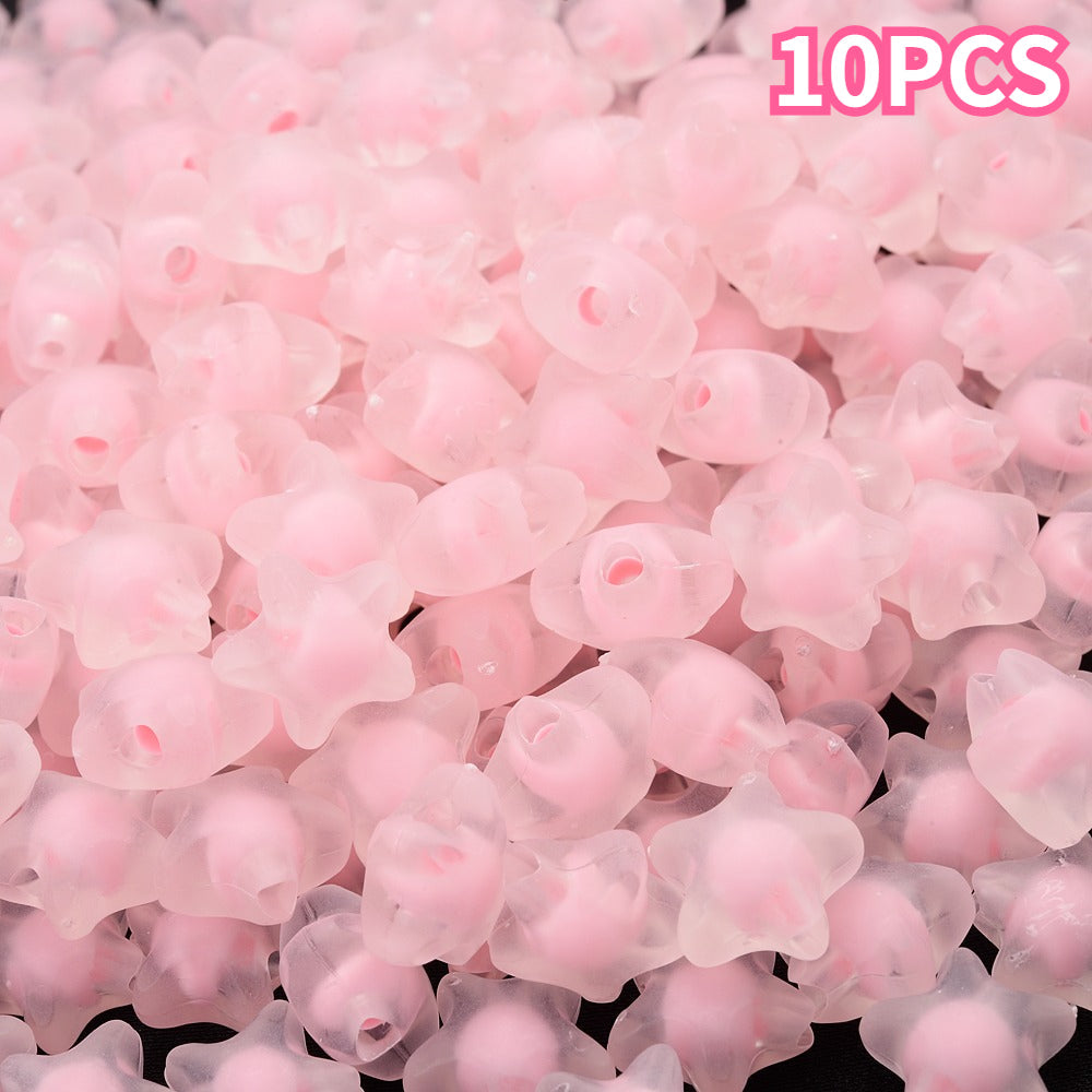 11 mm Acrylic Star Spacer Beads