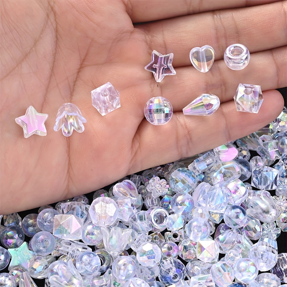 Irregular AB Translucent Acrylic Beads