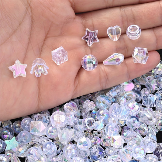 Irregular AB Translucent Acrylic Beads
