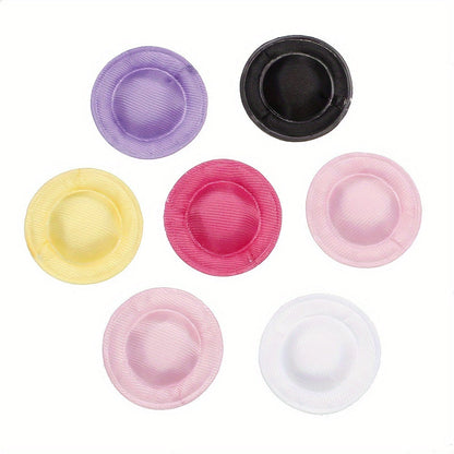 10PCS 3.7cm Vintage Dome Mini Hat Charms