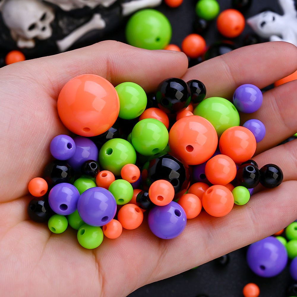 Halloween Acrylic Round Beads