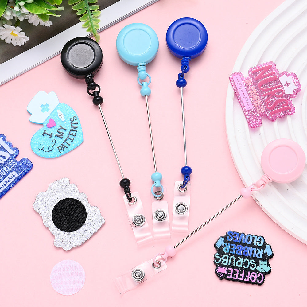 Beadable Badge Reel DIY Kit
