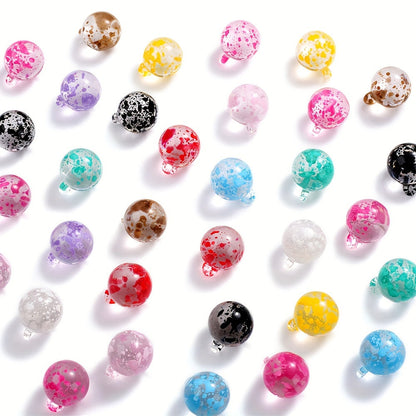 10PCS 19×16mm Colorful Transparent Acrylic Pendant Set