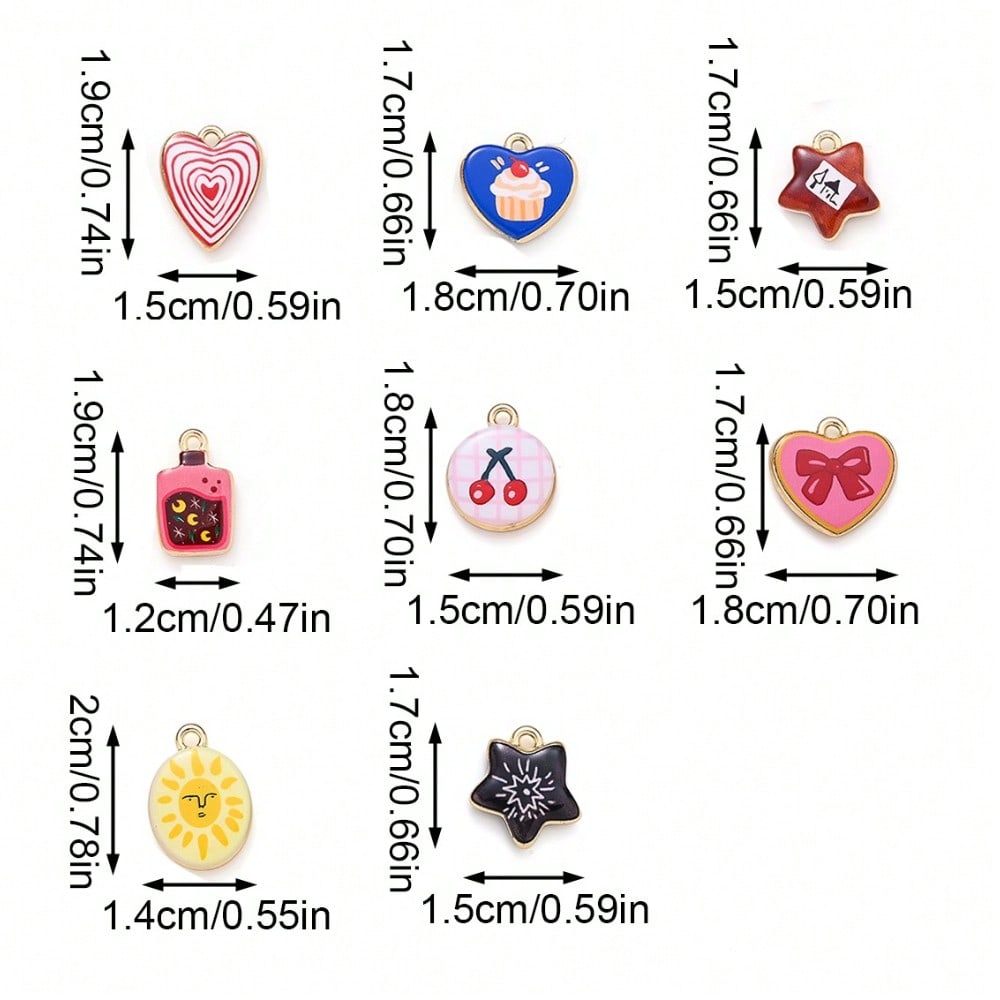 Vintage Enamel Animal and Symbol Charms