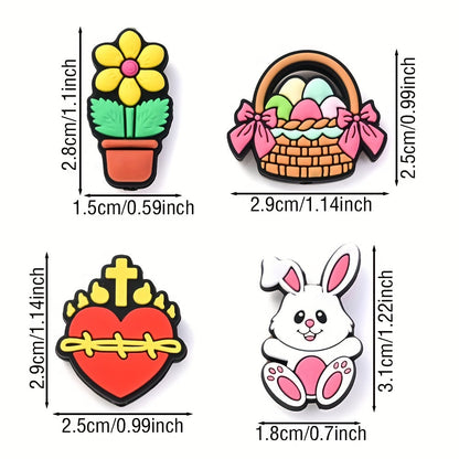 1/4PCS Rabbit Silicone Bead Set