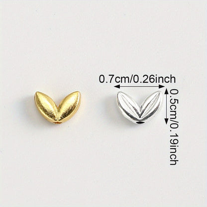 50pcs/set Antique Ear of Wheat Spacer Beads