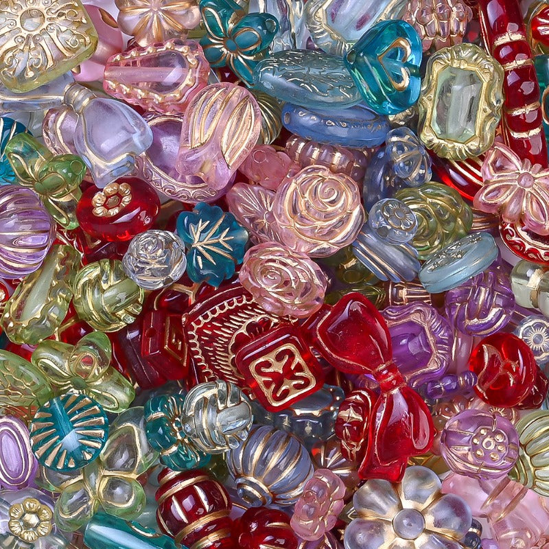 30g/bag 8-30mm Bohemian Style Acrylic Shape Beads