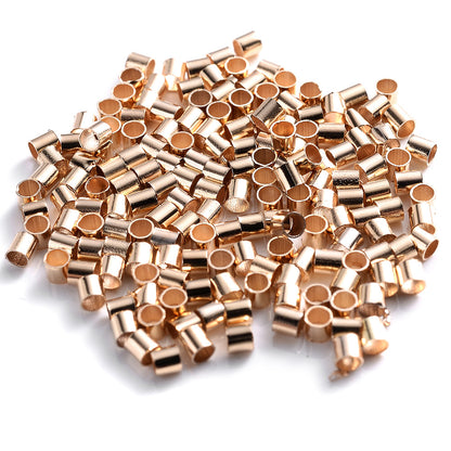 500pcs 1.5/2.0mm Multicolor Tube Crimp Beads