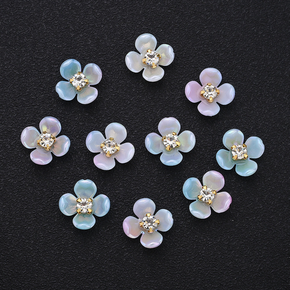 Gradient Flower Acrylic Beads