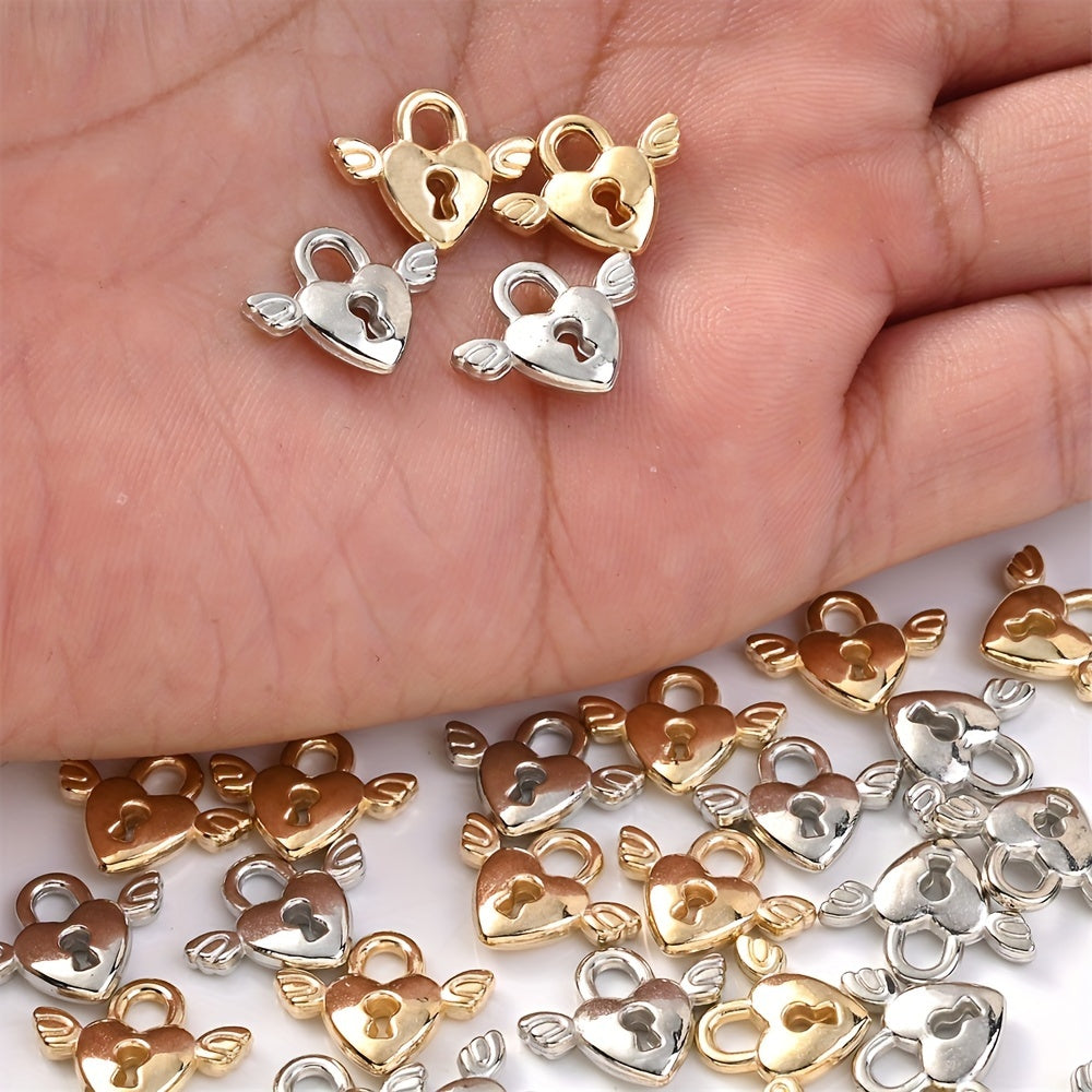 Love Lock Wing CCB Pendants