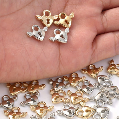 Love Lock Wing CCB Pendants