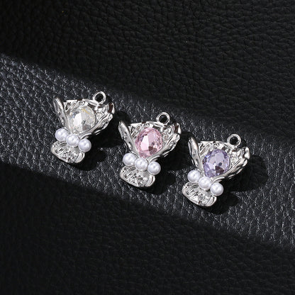 Bouquet Rhinestone Alloy Pendants