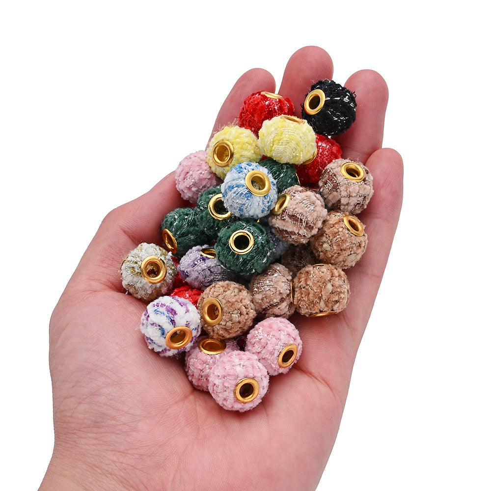 13x15 mm Plaid Large-Hole Beads
