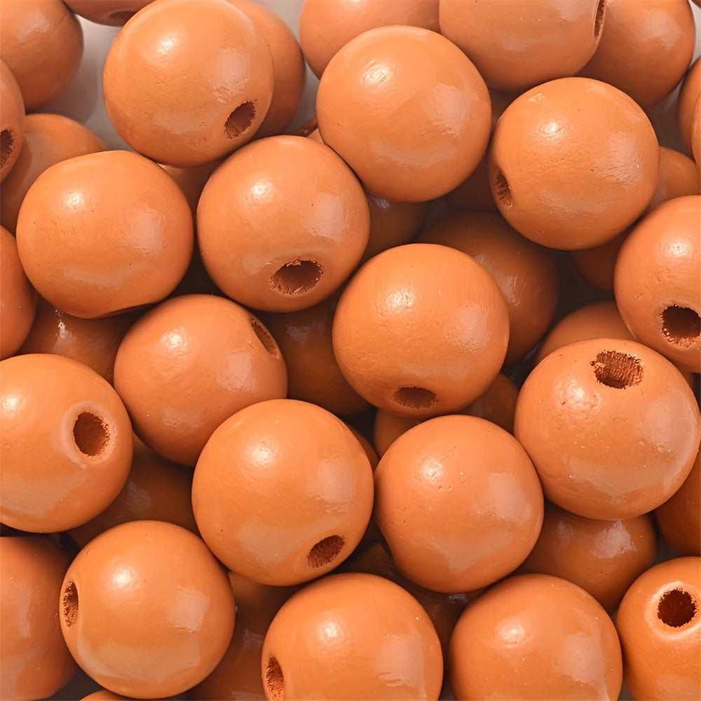 10/200pcs 16mm Cat Print Wooden Beads