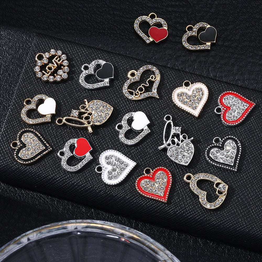 Valentine’s Day Heart Alloy Pendants
