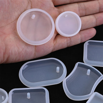 Transparent Silicone Pendant and Keychain Molds