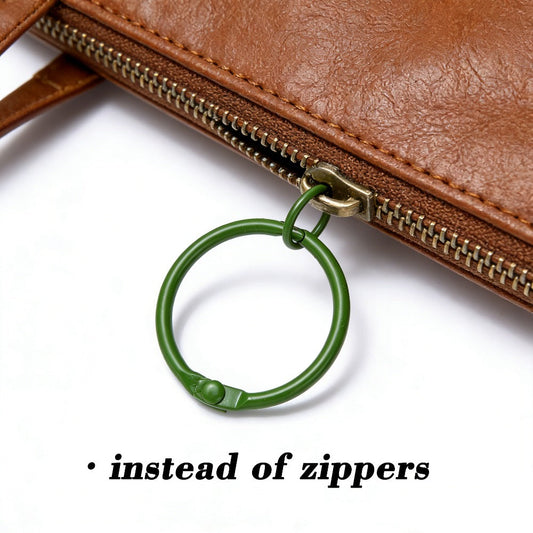 24/50PCS Multicolor Round Keychain Buckle Set