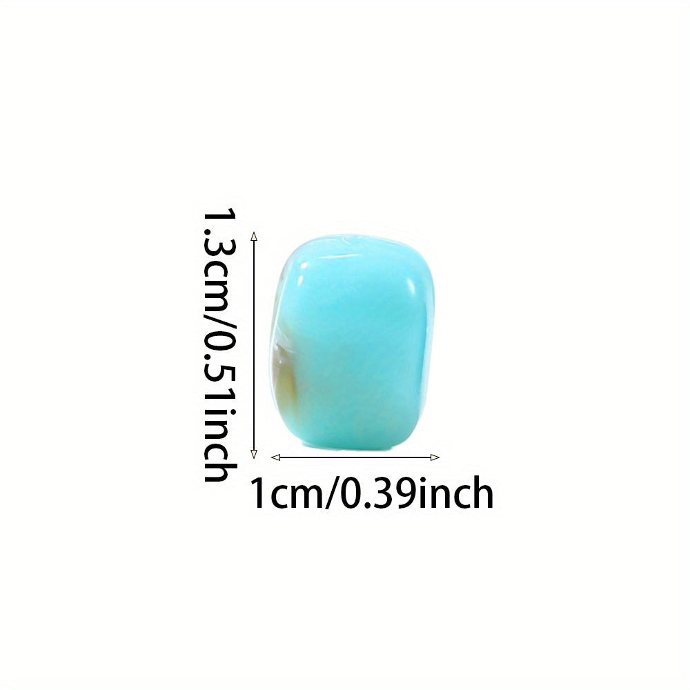 Multicolor Acrylic Straight-Hole Spacer Beads