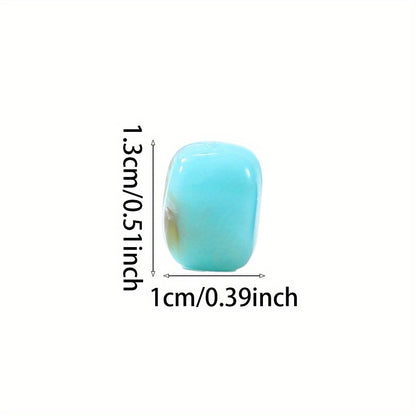 Multicolor Acrylic Straight-Hole Spacer Beads