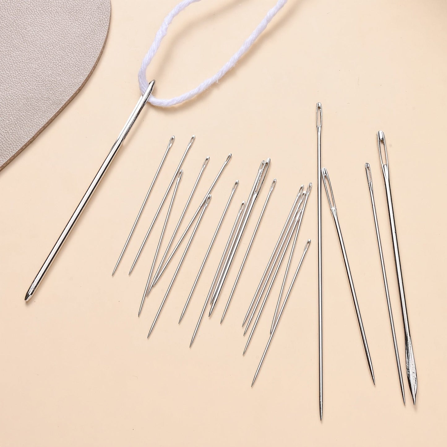 Silver Embroidery Needles Set
