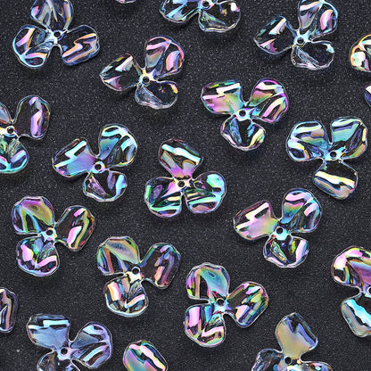 Transparent Plum Blossom Beads