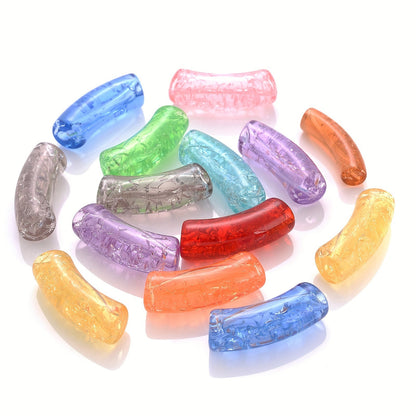 Gradient Curved Acrylic Beads
