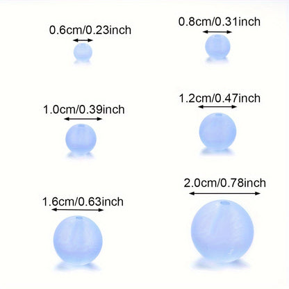Frosted Acrylic Round Beads