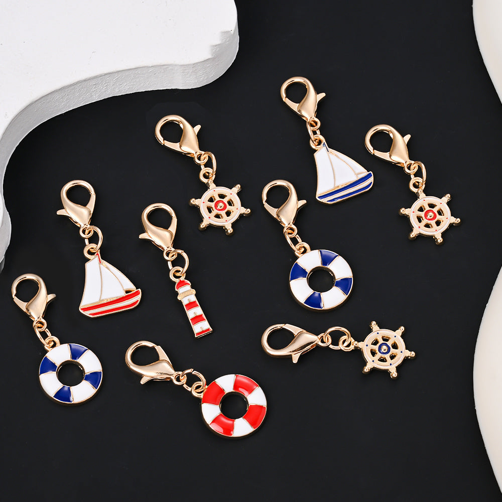 Nautical Enamel Pendant Charms