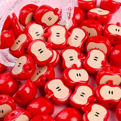 Pink Gradient Heart Beads