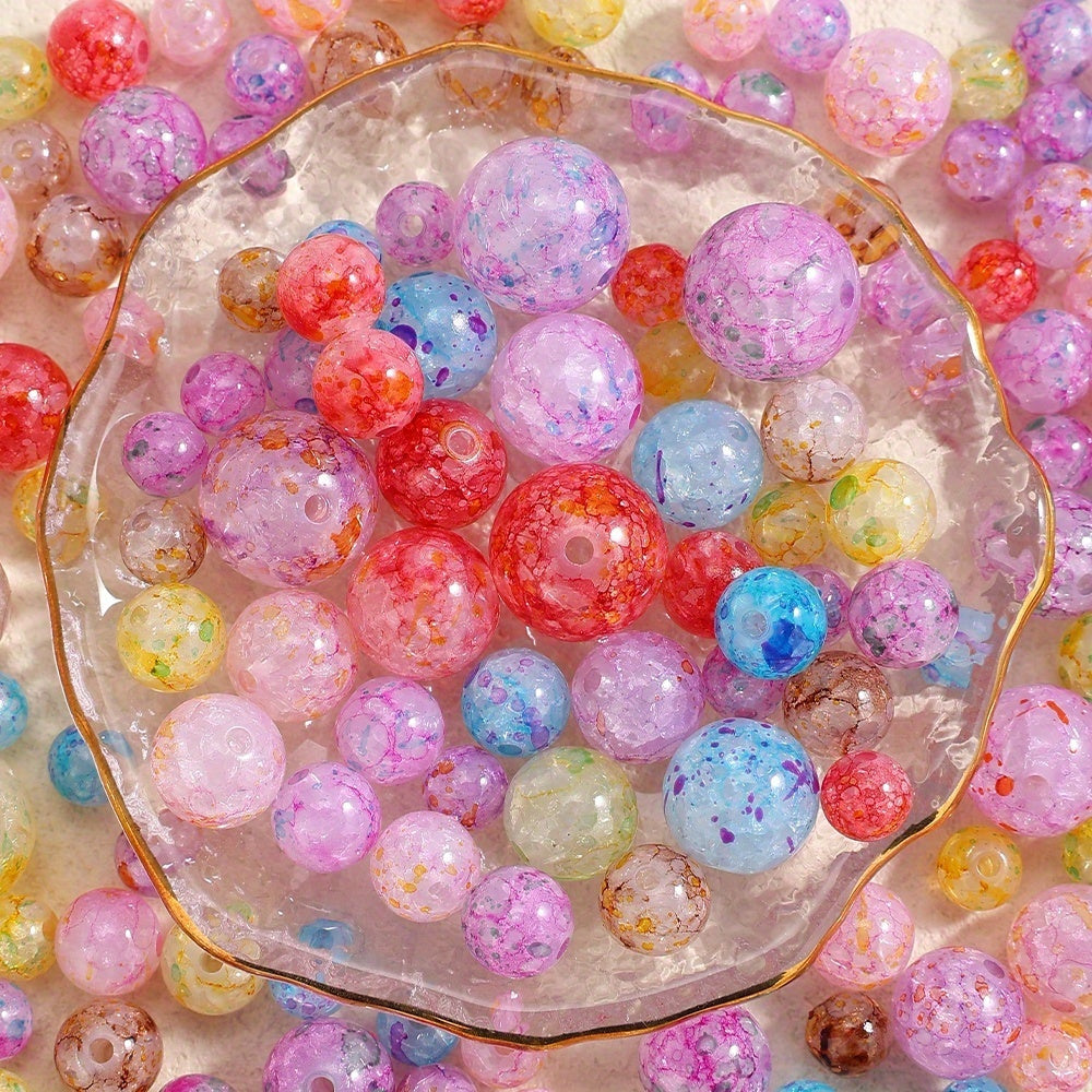 Colorful Dot Acrylic Bubble Beads