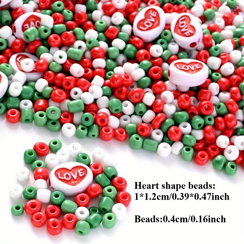 5000pcs Christmas Love Mixed Color Beads
