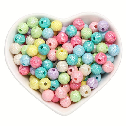 50/100pcs 8/10mm Macaron Color Acrylic Round Beads