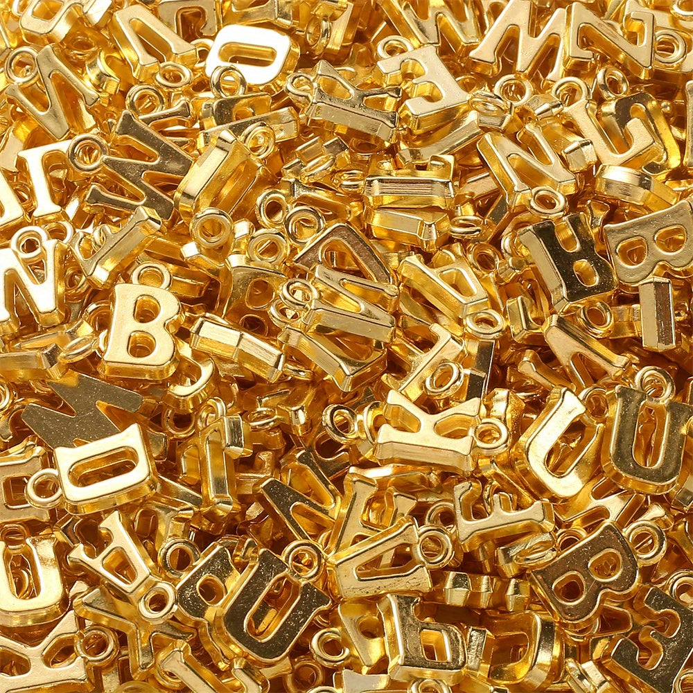 Mixed Letter Acrylic Pendant Beads